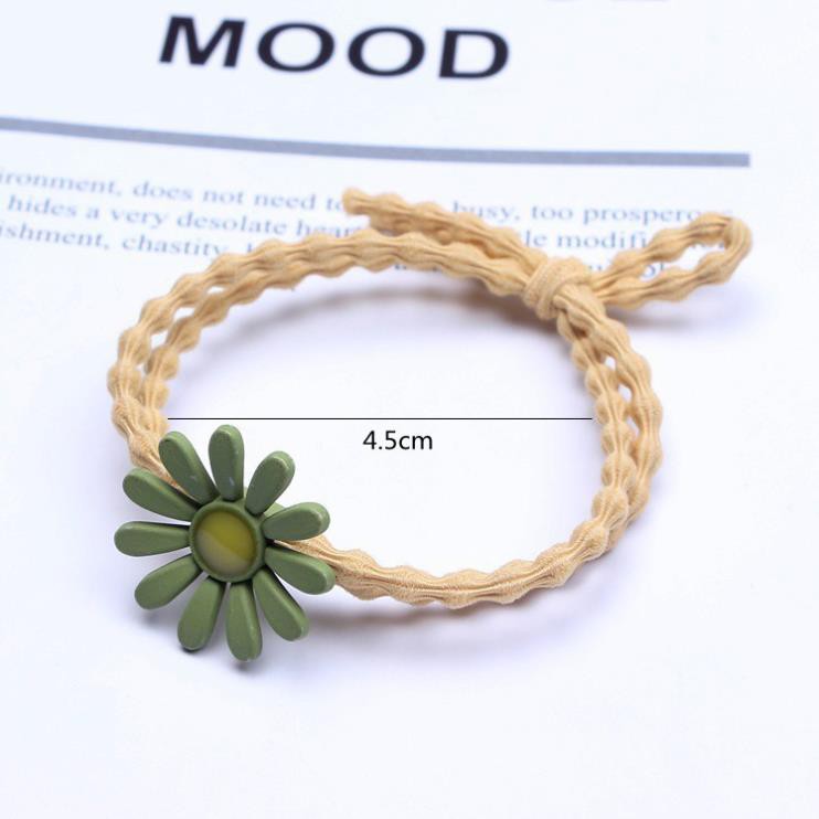 Dây cột tóc hoa cúc nhiêu màu 🌻 dây thun buộc tóc nữ Hàn Quốc