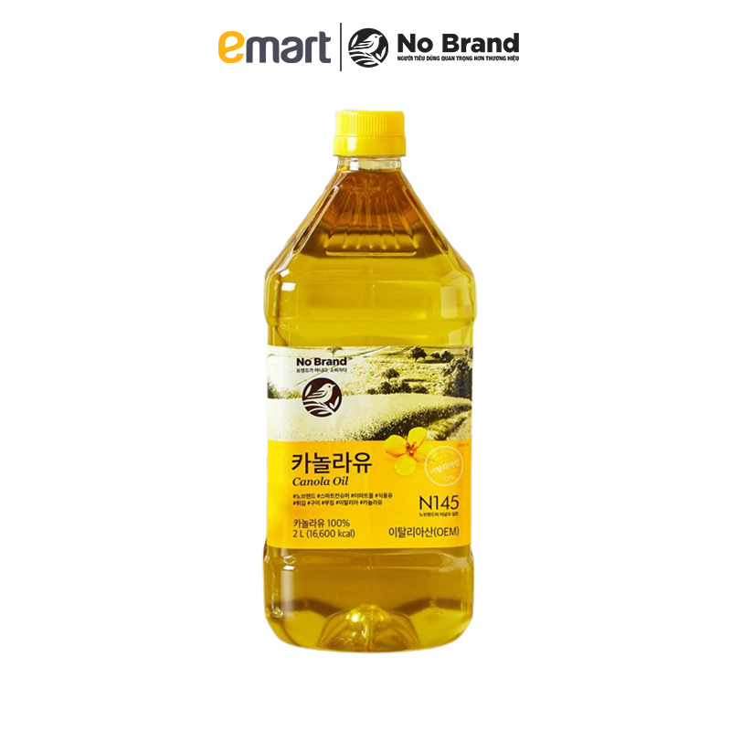 [Mã FMCGM25 - 10% ĐH 150K] Dầu Hạt Cải No Brand 2L - Emart VN