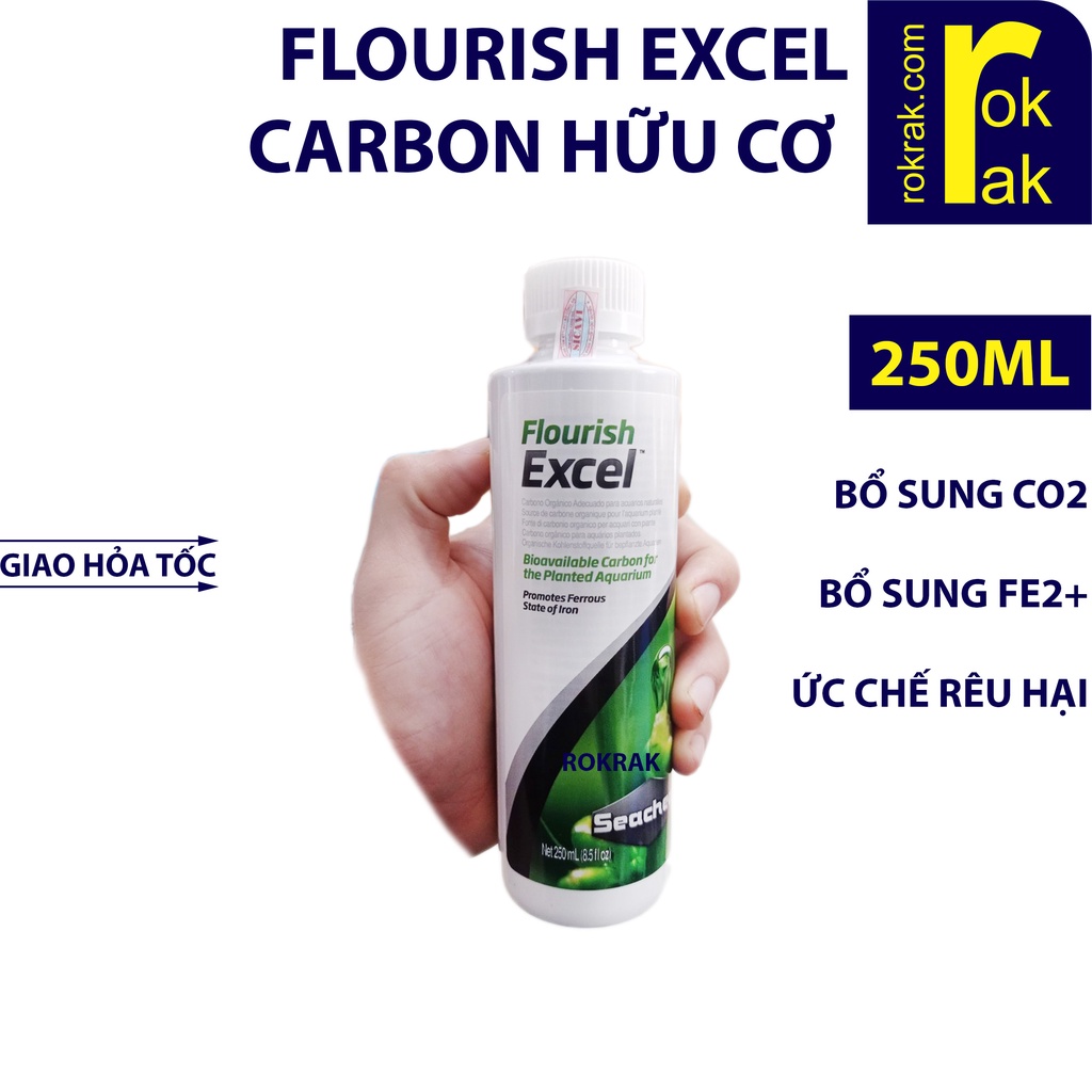 Flourish EXCEL SEACHEM 250ml  Phân nước tổng hợp carbon bổ sung CO2 cho cây thủy sinh
