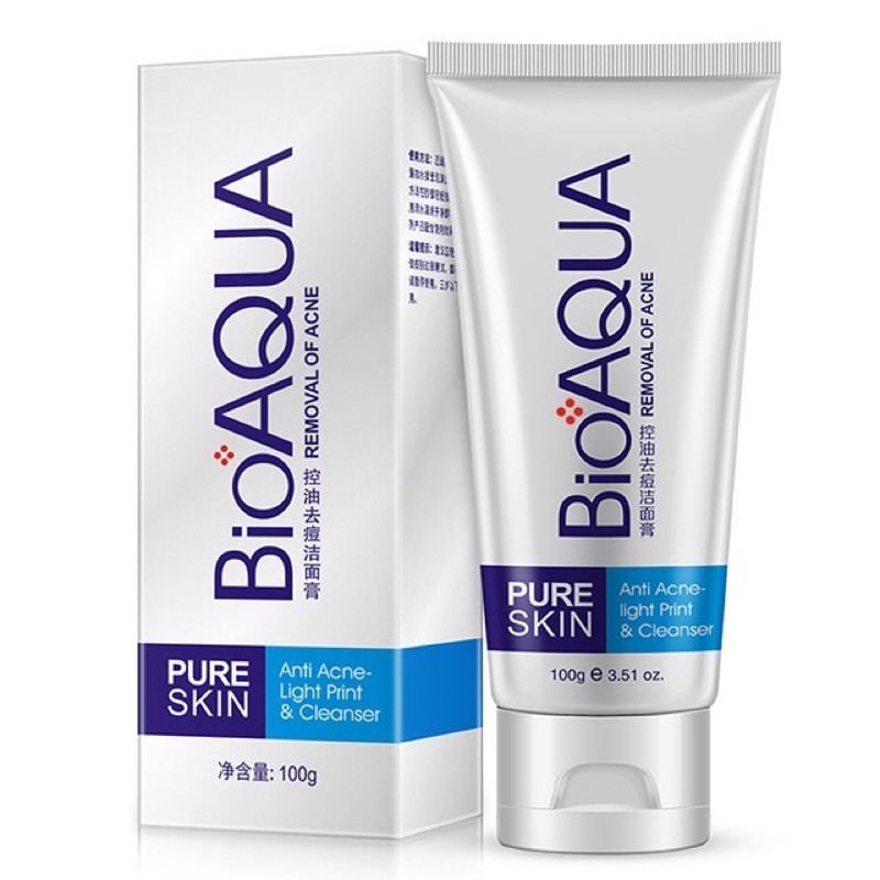 Sữa Rửa Mặt Lành Mụn  Pure Skin Bioaqua