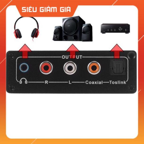 Bộ chuyển quang âm thanh optical ra AV có Volume chỉnh tiếng cho tivi âm lượng kém (tặng kèm dây quang) - Giá tốt nhất