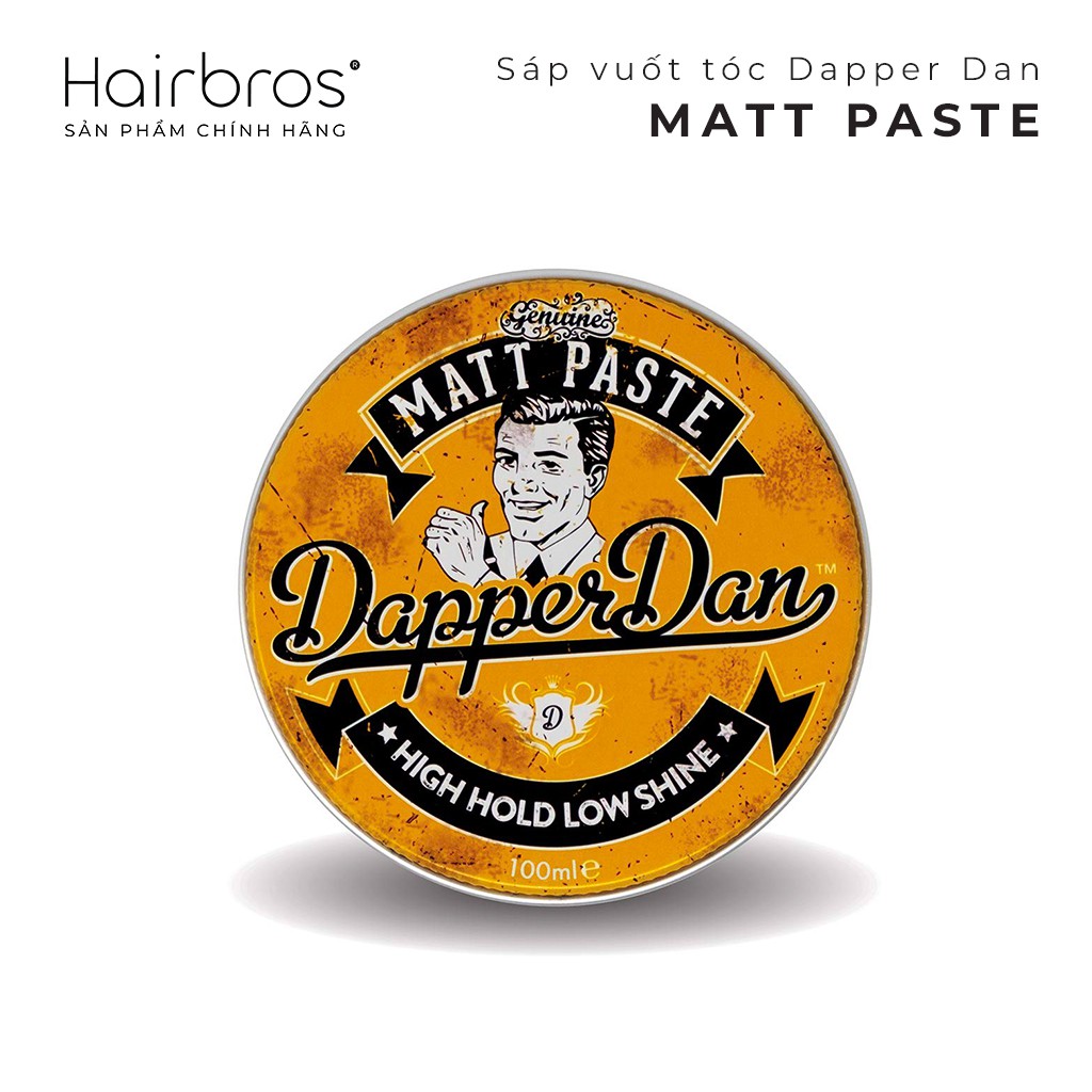 Sáp vuốt tóc Dapper Dan Matt Paste - Matte Paste - 100gr