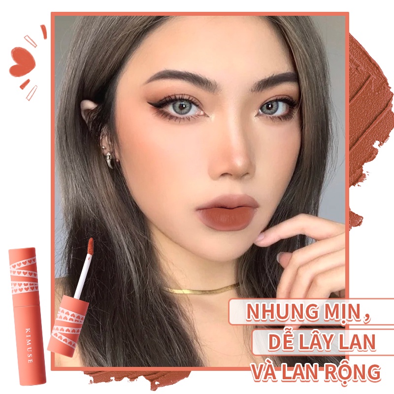 Son lì mịn KIMUSE 20g dưỡng ẩm lâu trôi không thấm nước