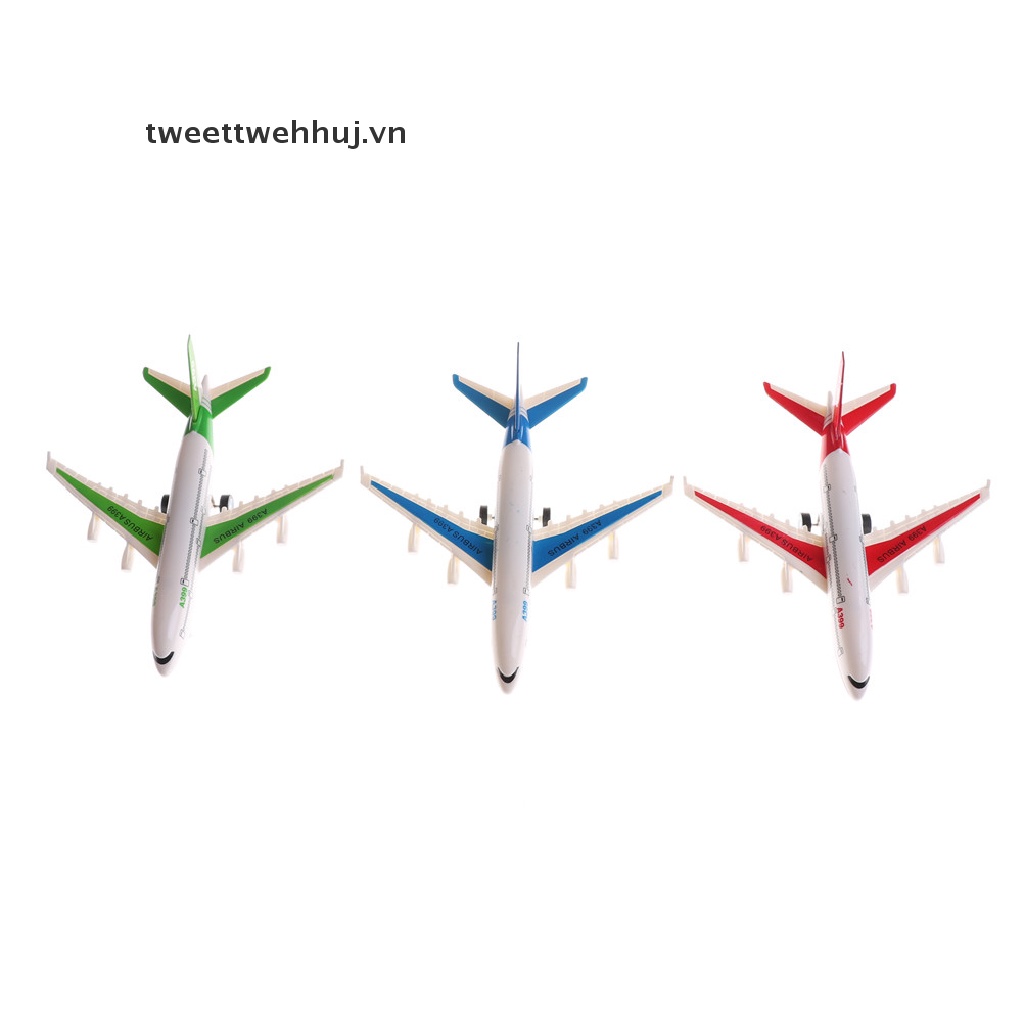 Mô hình máy bay đồ chơi bằng nhựa màu sắc ngẫu nhiên thiết kế chân thực cho bé