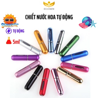 Chai chiết nước hoa tự động dạng xịt lọ 5ml sáng bóng lấp lánh + nhiều màu lựa chọn ANVIHOM