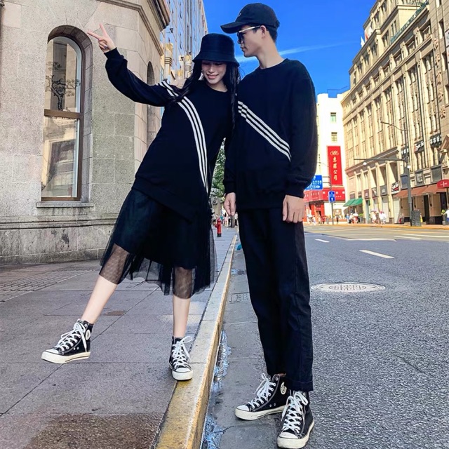 Set đồ đôi nam nữ thu đông 2019