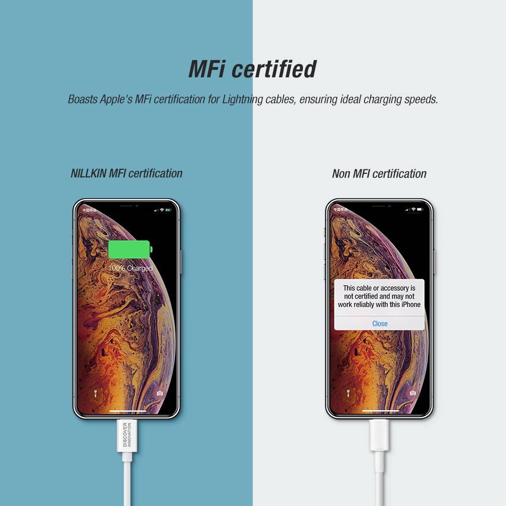 Nillkin MiFi Certified PD Fast Charging Cable Type C To Lightning For Apple iPhone 12 / 12 Pro / 12 Pro Max / 11 / XR / XS MAX / 8 Plus