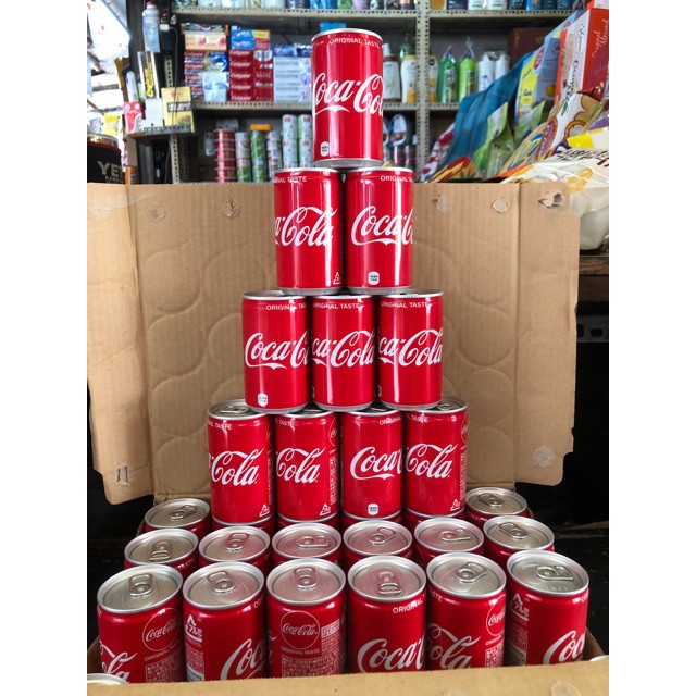 Coca Nhật Mini – Lon 160ml – Thùng 30 Lon Xuất xứ: Nhật Bản Date 2021