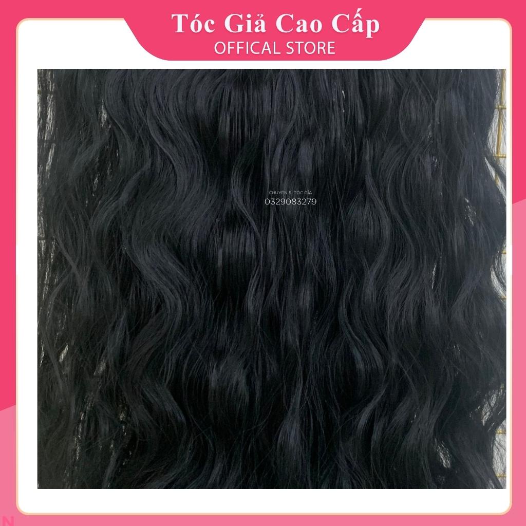 Tóc giả kẹp chữ U xù ngắn 40cm, ku18