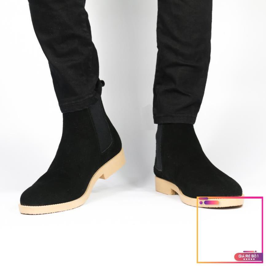 [ 4 màu ] Chelsea Boots Tan da lộn, thích hợp với quần jeans  -V1