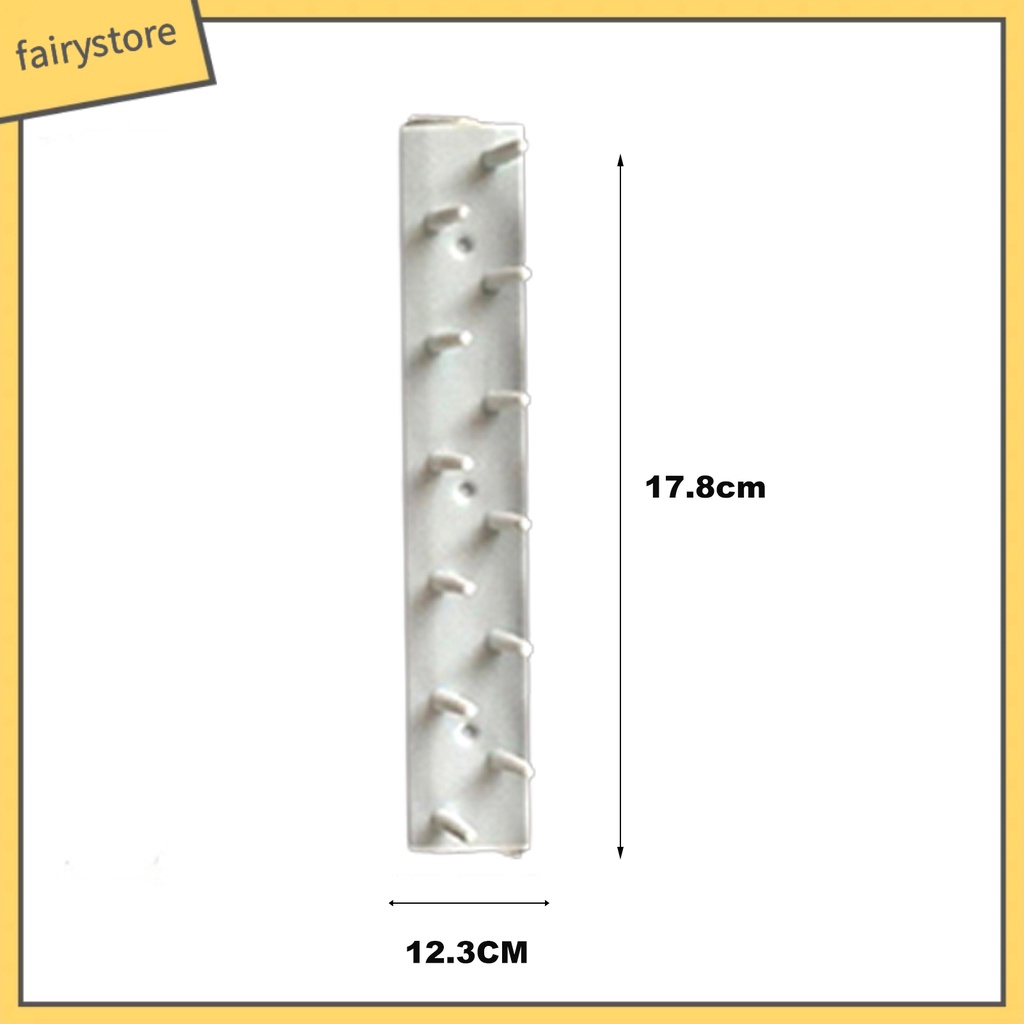 Set 9 móc treo trang sức dán tường tiện lợi có thể tự chỉnh