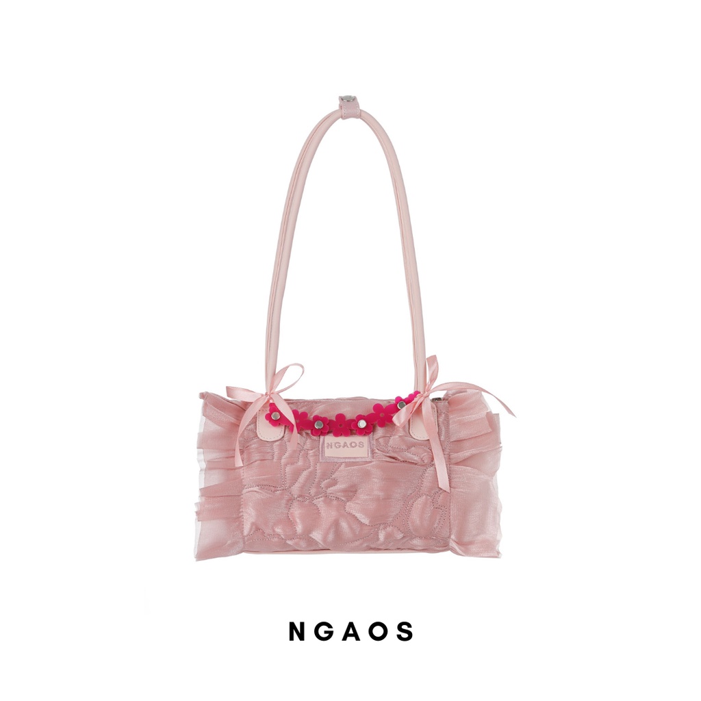 Túi xách NGAOS Sea Angel Pearl Pink - medium size