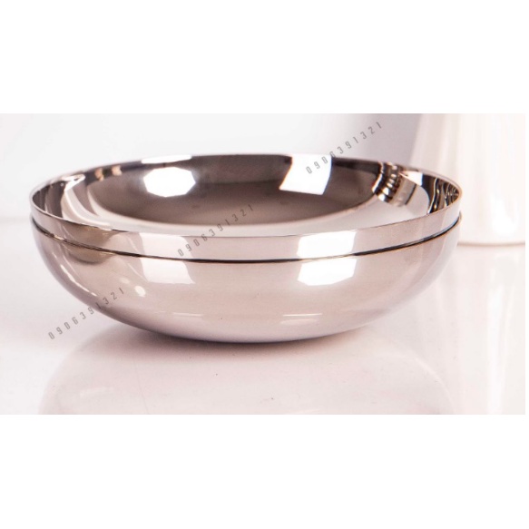 Chén inox ăn snack Alessi cao cấp 13 x 3.5cm - Inox 18/10 (304)