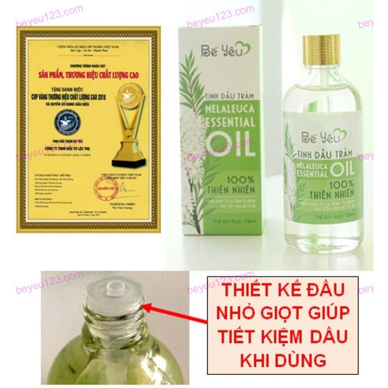 Chai 50ml / 100ml - Tinh dầu tràm Huế Bé yêu - Việt Nam