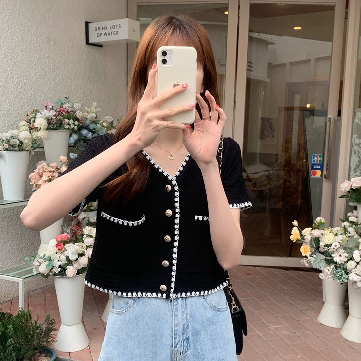 Áo Sơ Mi Ngắn Tay Phong Cách Hàn Quốc Cho Nữ