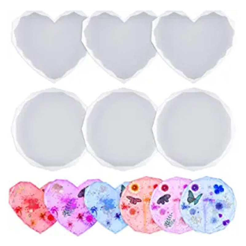 Khuôn silicone làm đồ trang trí hình trái tim DIY