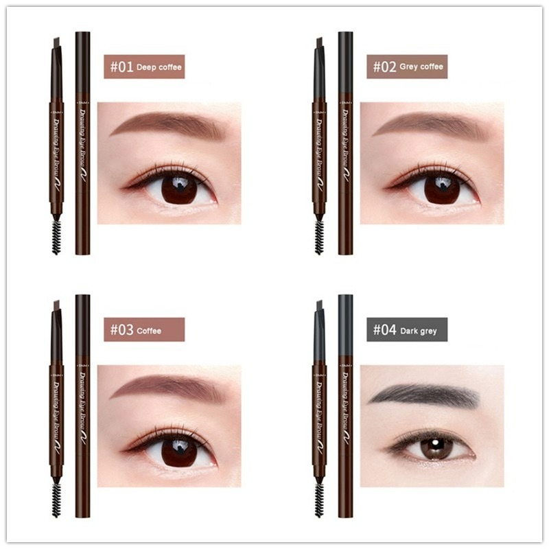 (Hàng Mới Về) Chì Kẻ Lông Mày Hai Đầu Dnm Chống Thấm Nước Lâu Trôi 7 Màu Tùy Chọn | BigBuy360 - bigbuy360.vn