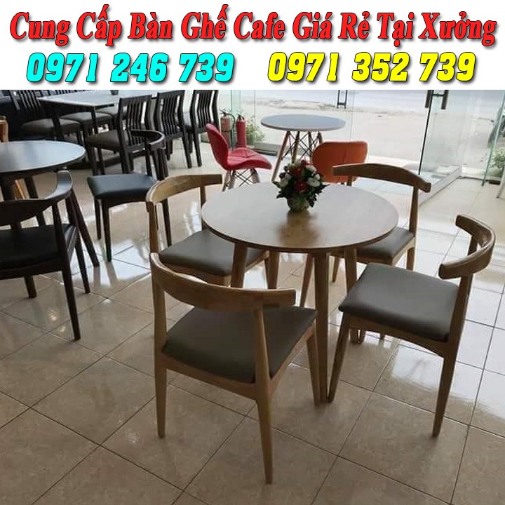 Bàn ghế cafe gỗ cao cấp xưởng sản xuất giá rẻ