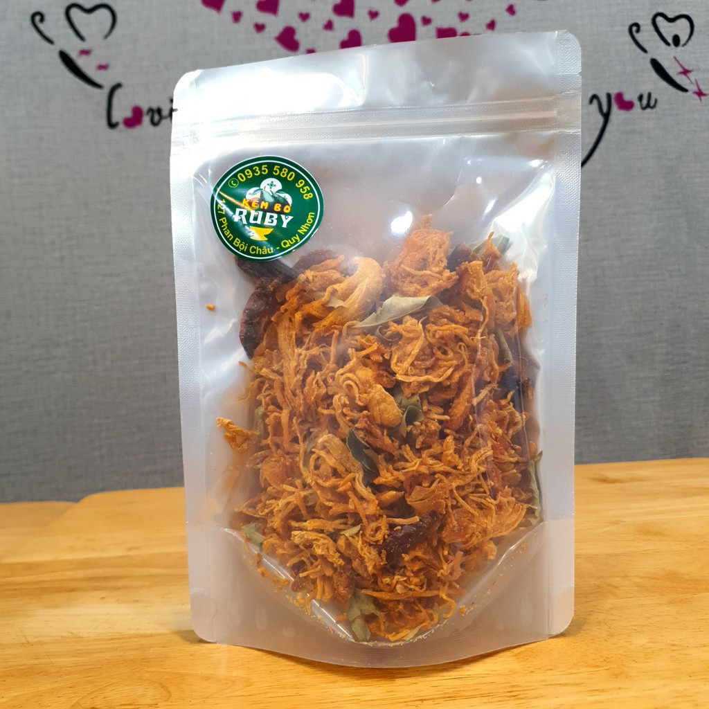Đặc Sản Khô Gà Lá Chanh nhà làm Ruby bịch 200g | BigBuy360 - bigbuy360.vn