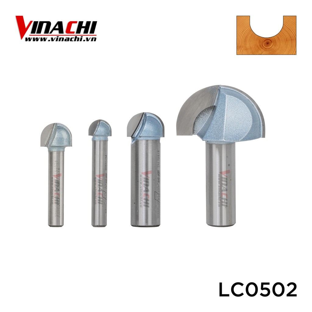 Mũi Soi Bán Nguyệt Ngang Tideway LC0502 - Mũi Soi Bán Nguyệt chuyên dùng để phay rãnh lõm, làm đồ nội thất