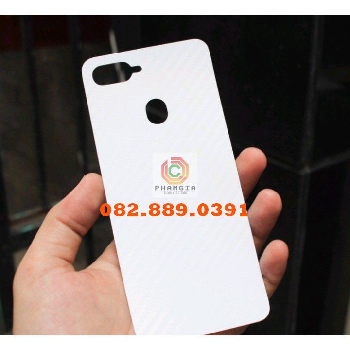 Miếng dán mặt lưng skin carbon Oppo F9