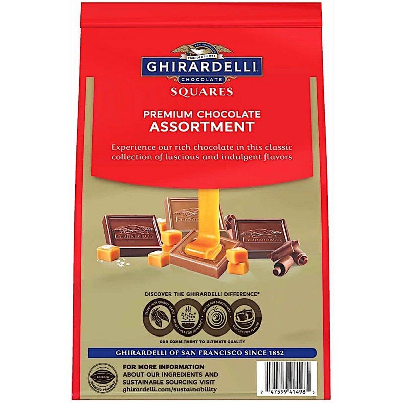 Socola cao cấp Ghirardelli Chocolate Squares Premium Chocolate Assortment 674,9g