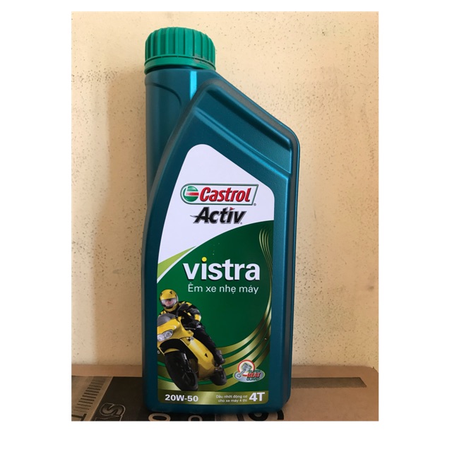 Dầu nhớt động cơ xe máy 4 thì Castrol Vistra 300 4T 20w-50 ( 1 lít)