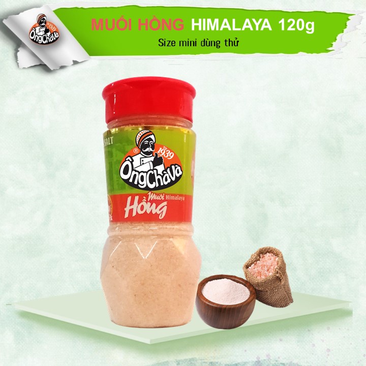 Muối hồng Himalaya 120gram Ông Chà Và - Himalayan Pink Salt