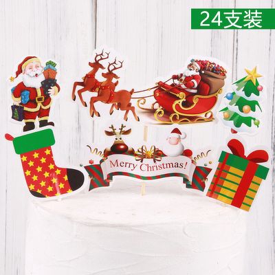 Set que cắm Noel 24 que xe kéo