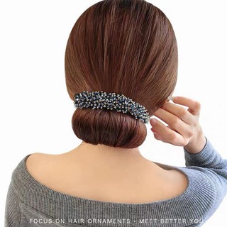 Nẹp Bối Tóc HimHip Thép Bọc Vải Mặt Đá Nhiều Màu