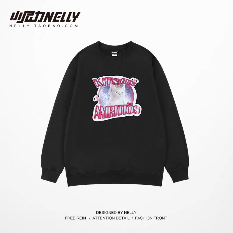 Áo sweater nỉ lót lông Nelly unisex mẫu mới 2022 mã 0065