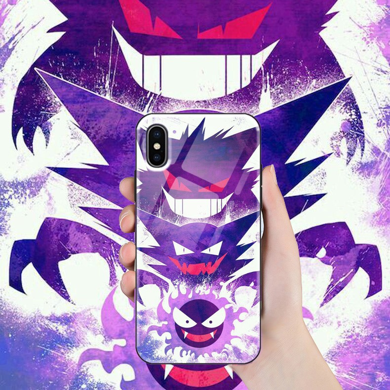 Ốp Lưng iPhone In Hình Pokemon Siêu Chất [ FREE SHIP ] Ốp Kính Tráng Gương