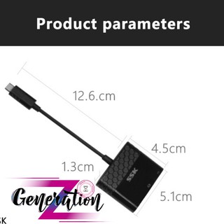 BỘ CHUYỂN TYPE-C RA USB 3.0 + HDMI SSK SHU-C020