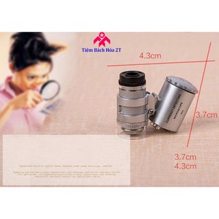 Kính lúp cầm tay mini 60X có đèn