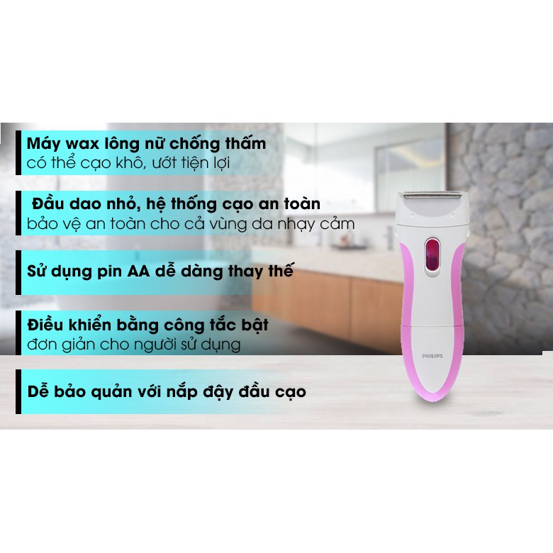 MÁY LÀM SẠCH LÔNG PHILIPS HP6341 - Hàng Chính Hãng