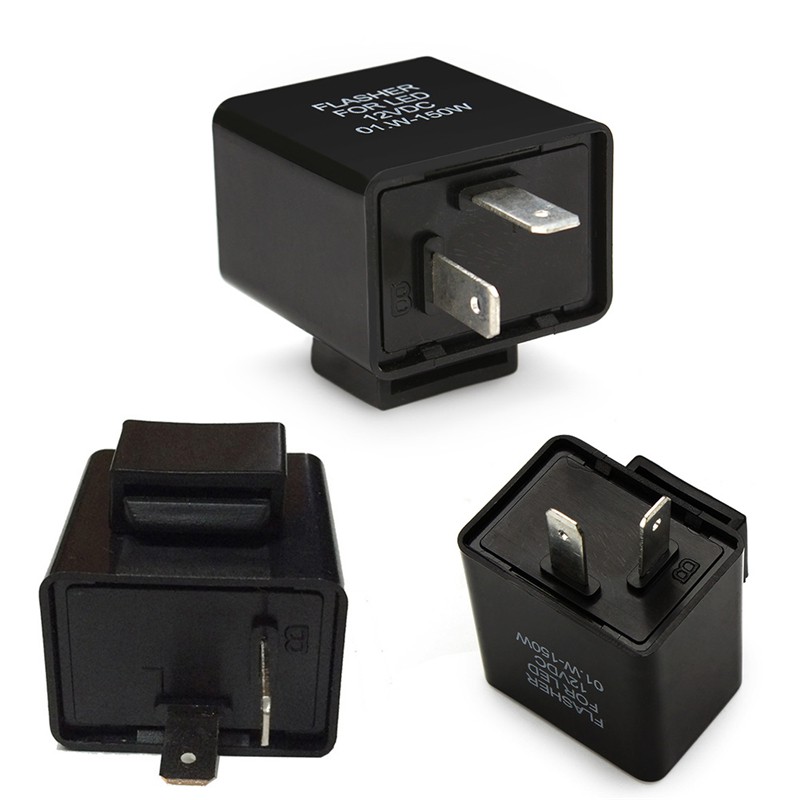 Rơ le đèn flash 12V 2 chấu có thể chuyển đổi cho xe máy