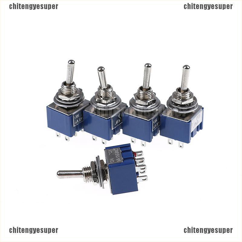 Set 5 Công Tắc Đòn Bẩy Chitengyu 6a 125vac 6 Pin Dpdt On-On