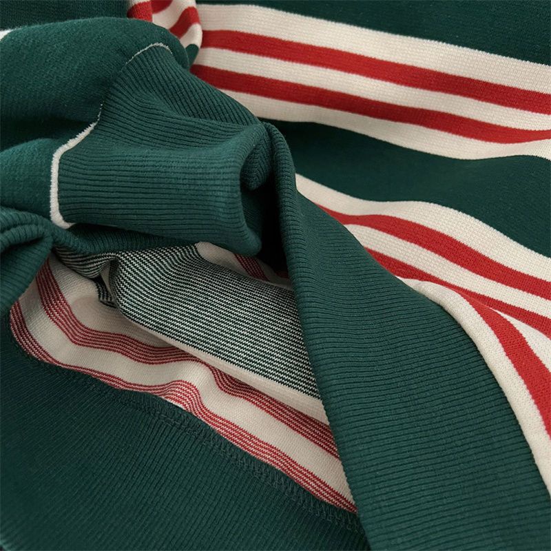 Áo Nỉ Dài Tay Form Rộng Họa Tiết Kẻ Sọc Phong Cách Đường Phố Hong Kong