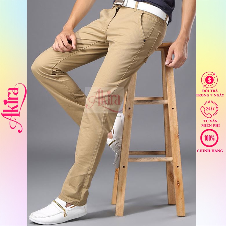 Quần Dài Kaki Chất Vải Dày Dặn Thấm Hút Mồ Hôi