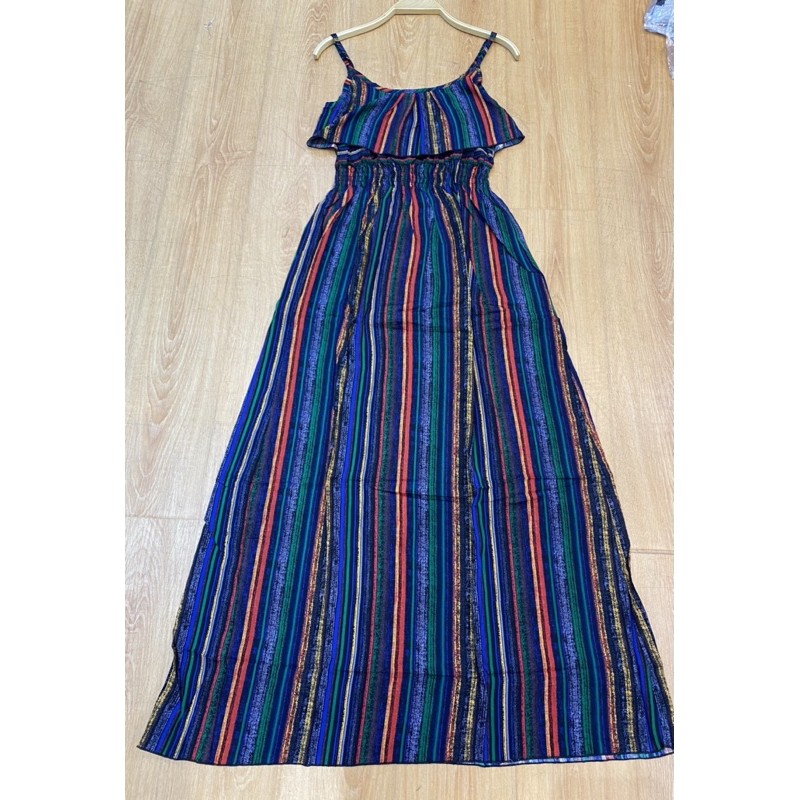 [Chuyên sỉ]Váy maxi lanh 2 dây 1 tầng ngực💯{Cam kết hàng chất lượng} | BigBuy360 - bigbuy360.vn