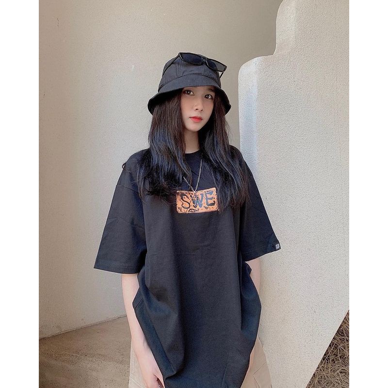 Áo Thun Unisex Tay Lỡ SWE Form Rộng Nam Nữ vải cotton phong cách Hàn Quốc TN629-TN630-TN631-TN632 Haley