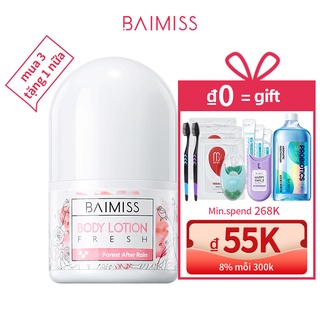  Chai lăn khử mùi BAIMISS 5 mẫu tùy chọn chống mồ hôi vùng dưới cánh tay 30ml