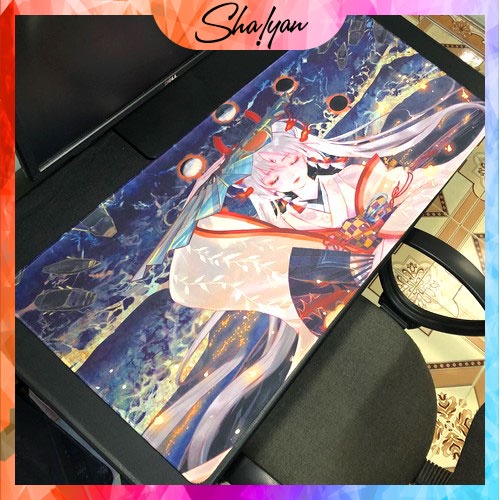 Miếng Lót Chuột Cỡ Lớn 90x40, Bàn Di Chuột Cỡ Lớn, Mouse Pad, Pad Chuột Cỡ Lớn: Anime Onmyoji, Cổ Phong Trung Quốc