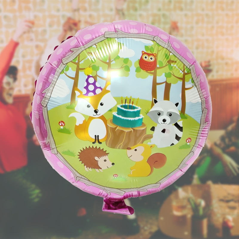 Bong bóng lá nhôm hình động vật dễ thương dùng trang trí tiệc sinh nhật cho bé