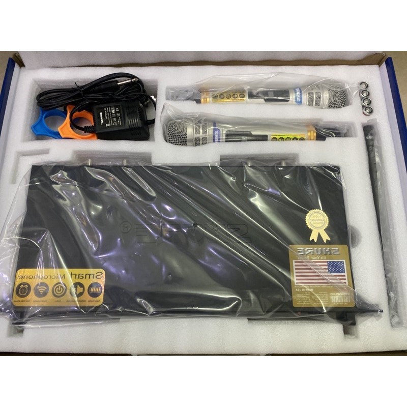 Micro SHURE UGX 21 - Loại 1 Hát nhẹ hút mic - 4 anten sóng