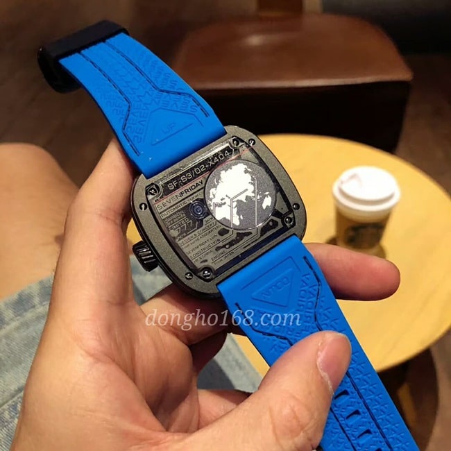 Đồng Hồ Nam, , Đồng Hồ Cơ Automatic , Mặt Vuông, Dây cao su, bảo hành 24 tháng - donghokinhmat168