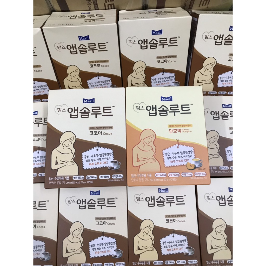 Sữa bầu Hàn Quốc Maeil Absolute Mom - sữa bầu dành cho phụ nữ muốn có thai, mang thai và cho con bú
