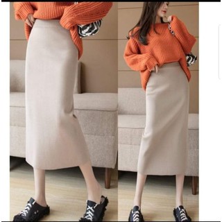 Chân váy len tăm phong cách hàn quốc ( Order)