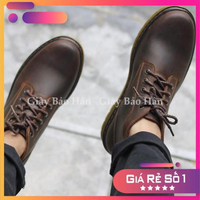 Giày Nam Cổ Cao Da Bò Đế Khâu, Mã CC02 Sale 11 < :