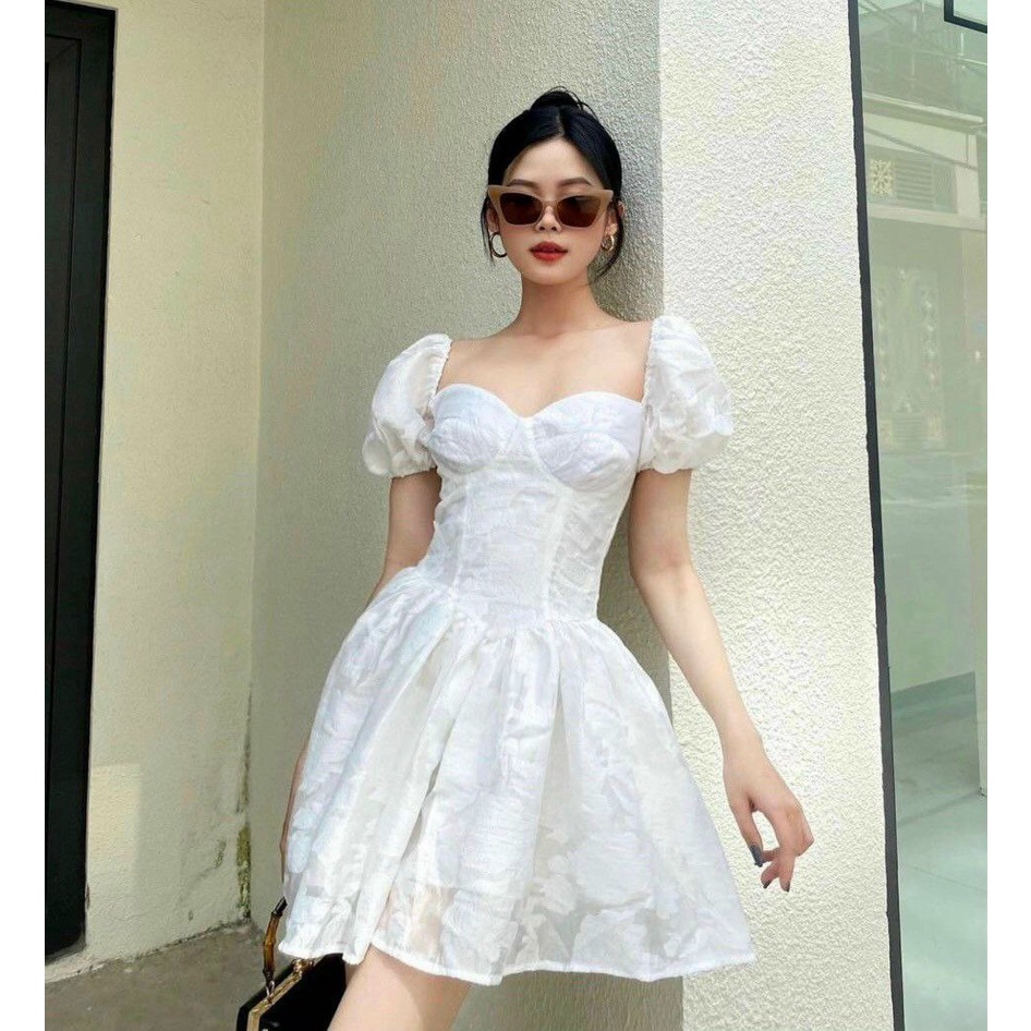 LIKEHER - ĐẦM NỮ ĐẦM DỰ TIỆC THÊU HOA D40